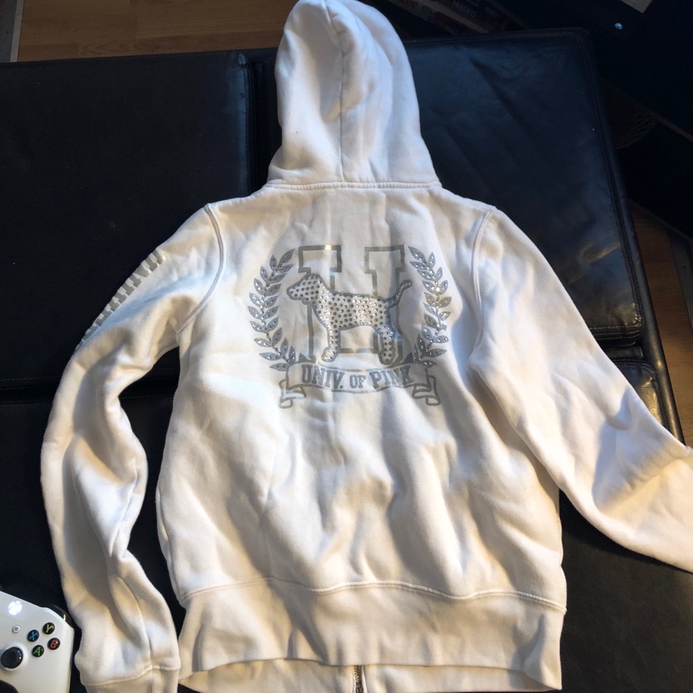 VS PINK white jacket